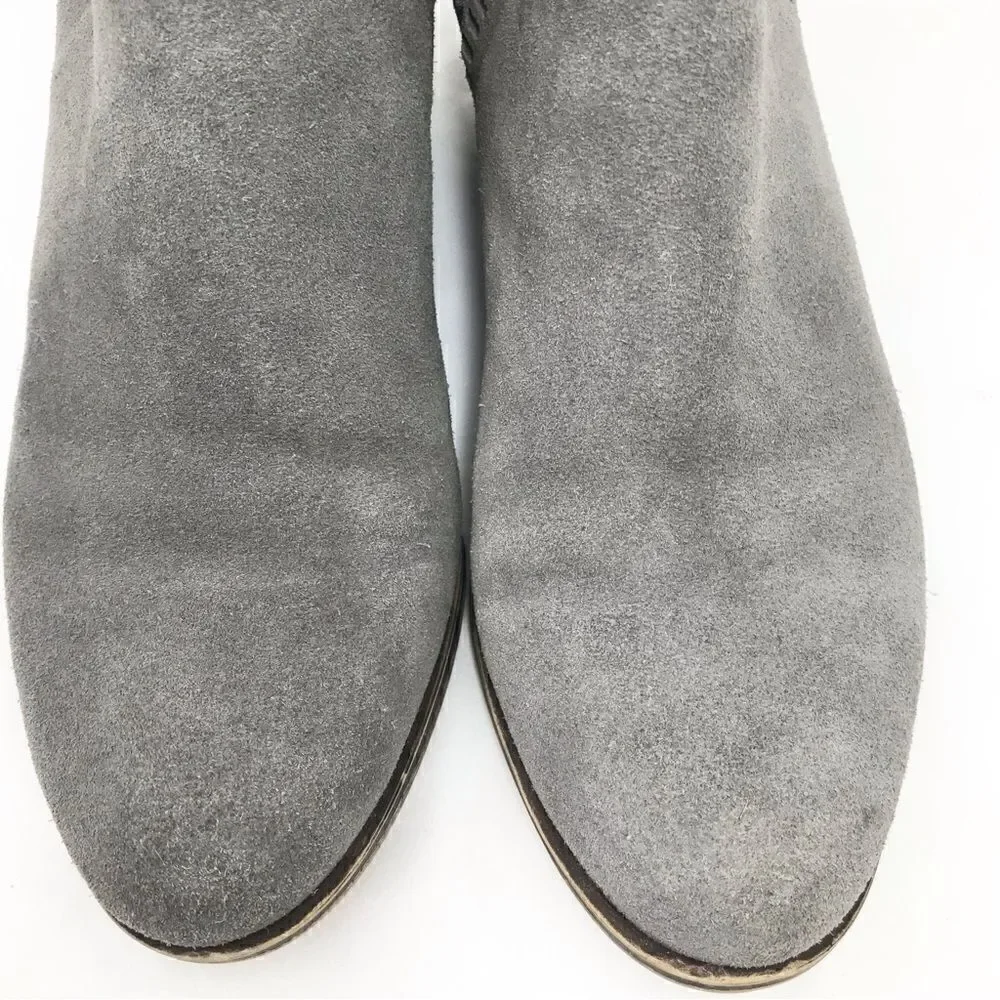 Lucky Brand Bustina Suede Gray Bootie